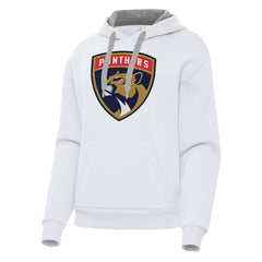 NHL Florida Panthers Antigua Women's Victory Pullover Hoodie - White