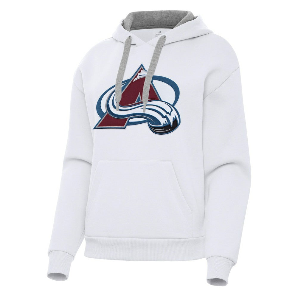 NHL Colorado Avalanche Antigua Women's Victory Pullover Hoodie - White