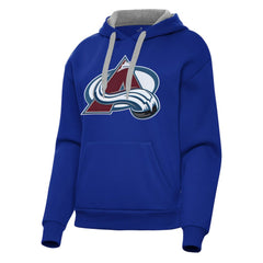 NHL Colorado Avalanche Antigua Women's Victory Pullover Hoodie - Royal