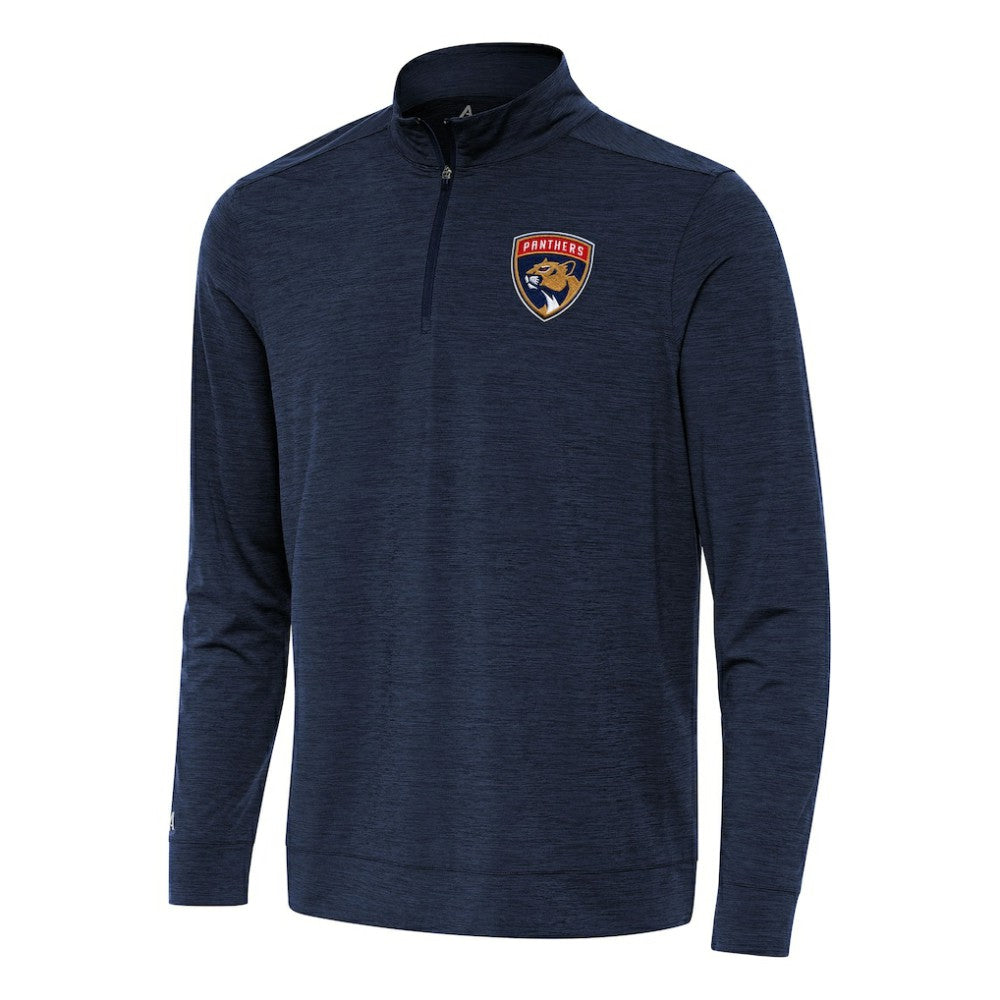 NHL Florida Panthers Antigua Bright Quarter-Zip Top - Heather Navy