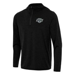 NHL Los Angeles Kings Antigua Tidy Quarter-Zip Hoodie - Heather Black