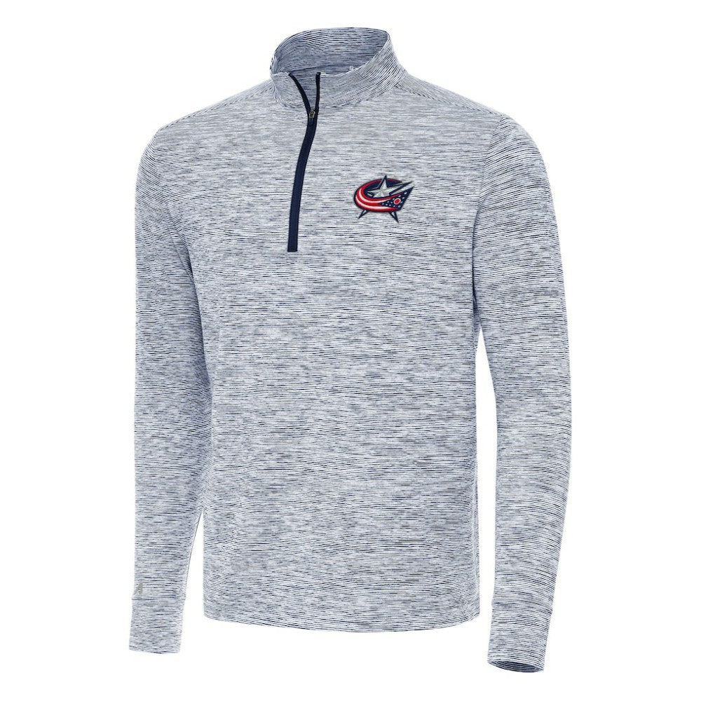 NHL Columbus Blue Jackets Antigua Cause Quarter-Zip Top - Navy