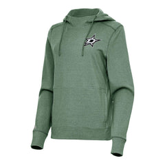 NHL Dallas Stars Antigua Women's Justice Pullover Hoodie - Hunter Green