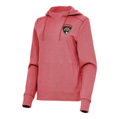 NHL Florida Panthers Antigua Women's Justice Pullover Hoodie - Heather Red