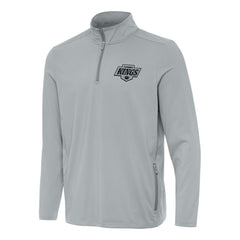 NHL Los Angeles Kings Antigua Perilous Quarter-Zip Sweatshirt - Gray