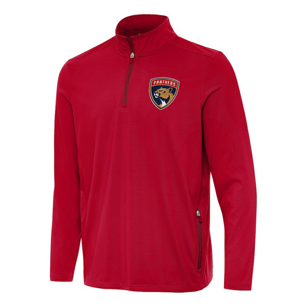 NHL Florida Panthers Antigua Perilous Quarter-Zip Sweatshirt - Red
