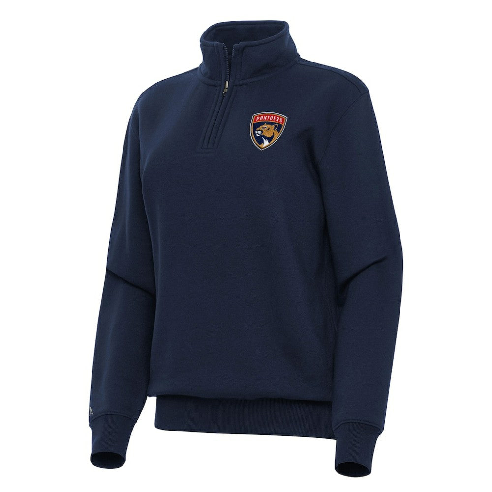 NHL Florida Panthers Antigua Women's Victory Quarter-Zip Sweatshirt - Navy