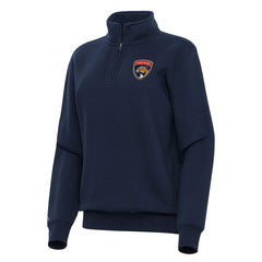 NHL Florida Panthers Antigua Women's Victory Quarter-Zip Sweatshirt - Navy