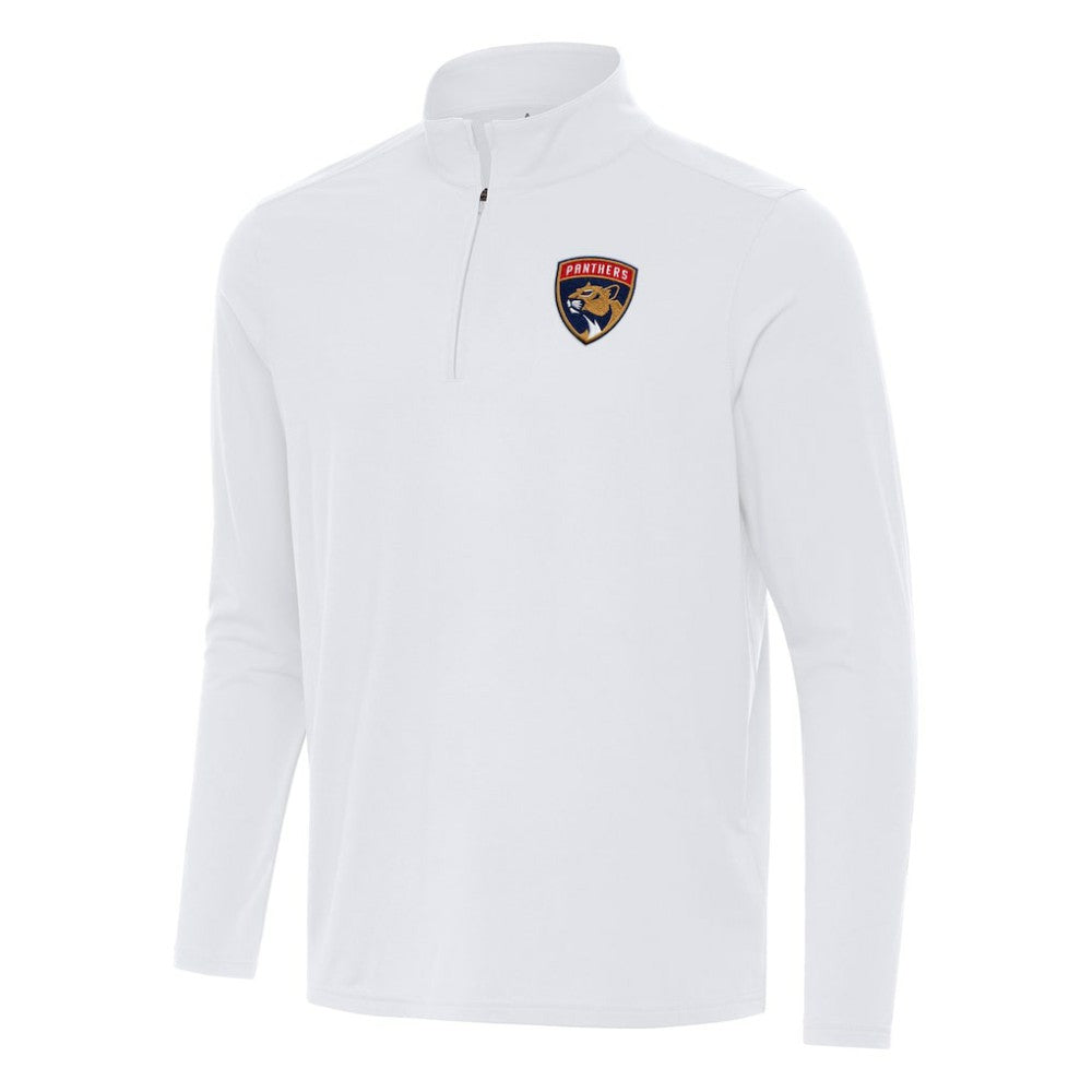 NHL Florida Panthers Antigua Intent Quarter-Zip Top - White