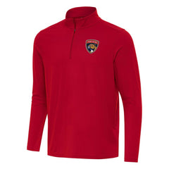 NHL Florida Panthers Antigua Intent Quarter-Zip Top - Red
