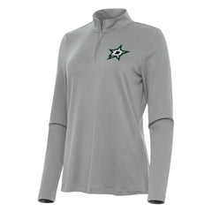 NHL Dallas Stars Antigua Women's Reprocess Quarter-Zip Top - Gray