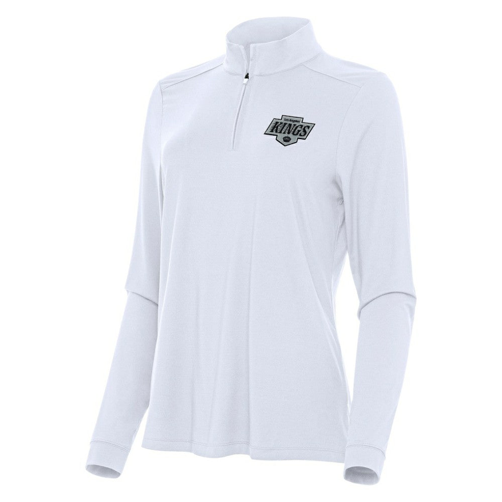 NHL Los Angeles Kings Antigua Women's Intent Quarter-Zip Top - White