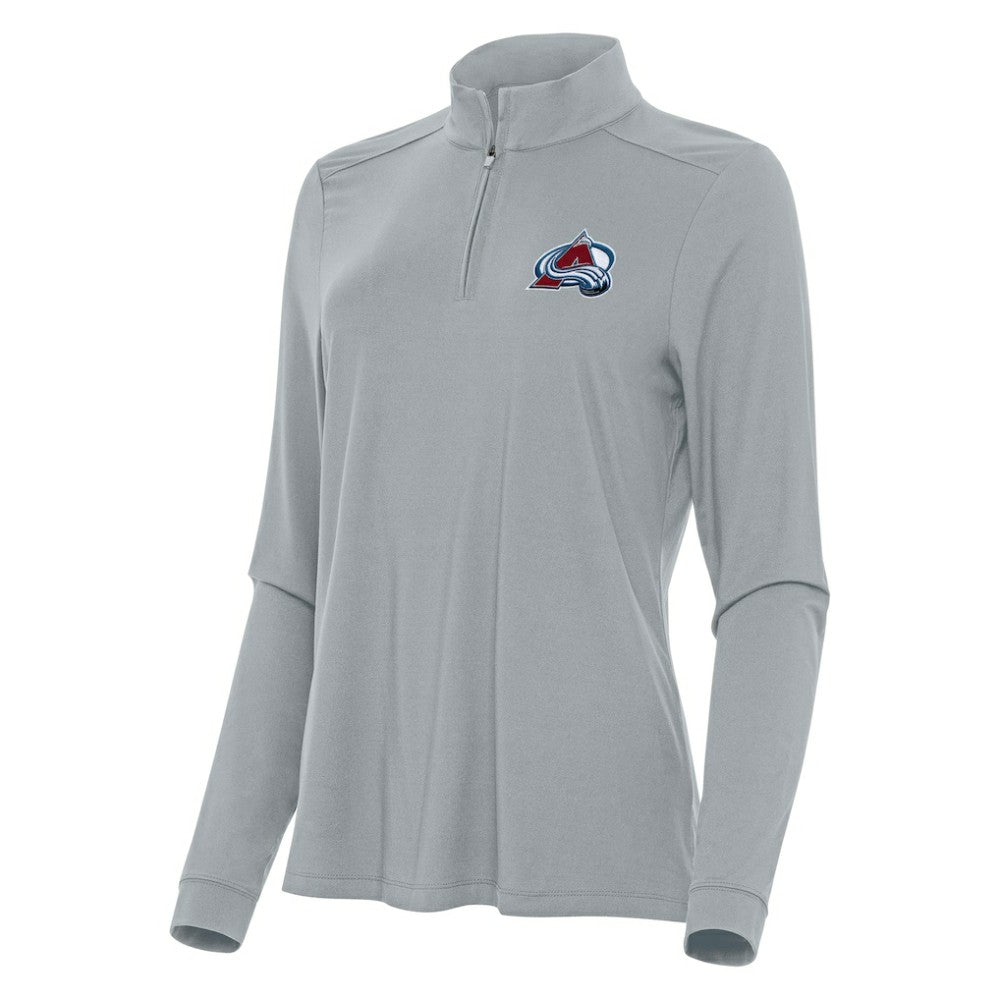 NHL Colorado Avalanche Antigua Women's Intent Quarter-Zip Top - Gray