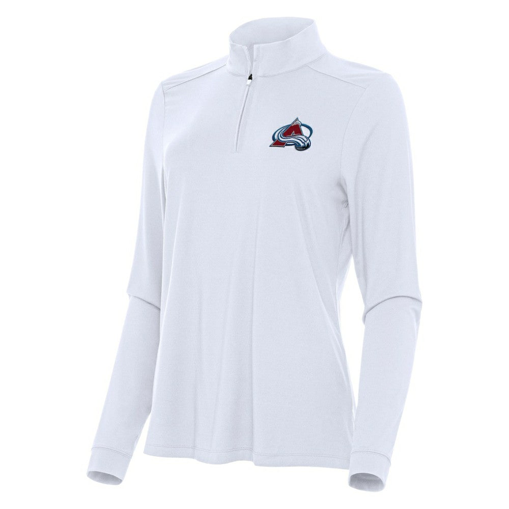 NHL Colorado Avalanche Antigua Women's Intent Quarter-Zip Top - White