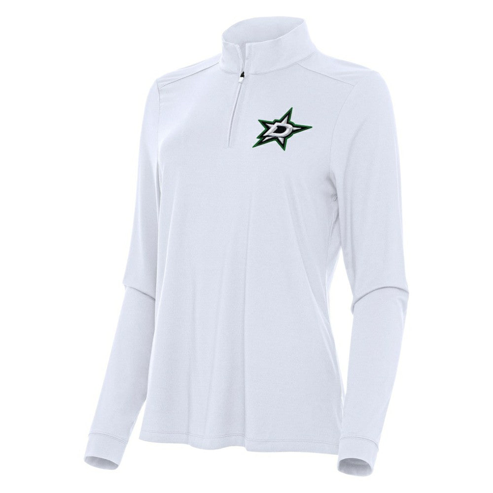 NHL Dallas Stars Antigua Women's Intent Quarter-Zip Top - White