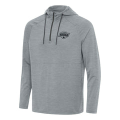 NHL Los Angeles Kings Antigua Spikes Quarter-Zip Hoodie - Heather Gray