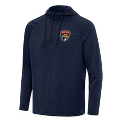 NHL Florida Panthers Antigua Spikes Quarter-Zip Hoodie - Heather Navy