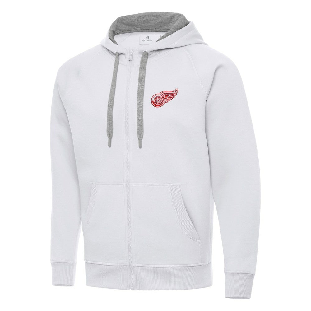 NHL Detroit Red Wings Antigua Big & Tall Victory Full-Zip Hoodie - White