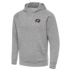 NHL Columbus Blue Jackets Antigua Big & Tall Victory Pullover Hoodie - Heather Gray