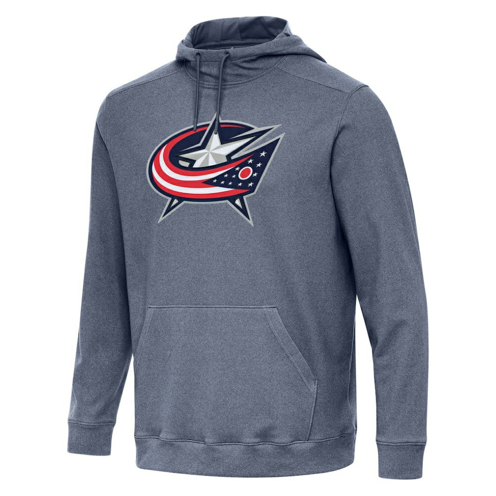 NHL Columbus Blue Jackets Antigua Cloud Pullover Hoodie - Heather Navy