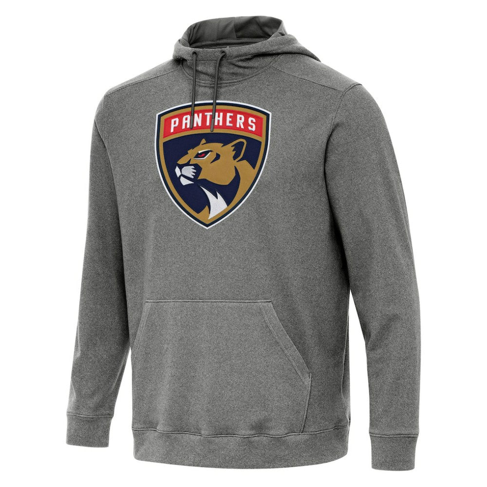 NHL Florida Panthers Antigua Cloud Pullover Hoodie - Heather Black
