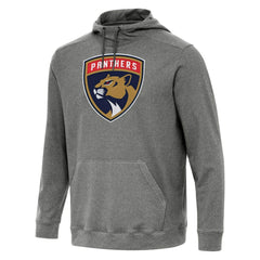 NHL Florida Panthers Antigua Cloud Pullover Hoodie - Heather Black