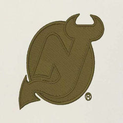 NHL New Jersey Devils Antigua Intrepid Sand Raglan Long Sleeve Hoodie T-Shirt - Cream/Olive