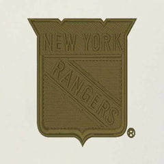 NHL New York Rangers Antigua Intrepid Sand Raglan Long Sleeve Hoodie T-Shirt - Cream/Olive
