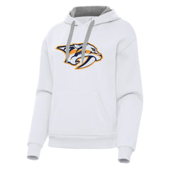 NHL Nashville Predators Antigua Women's Victory Pullover Hoodie - White