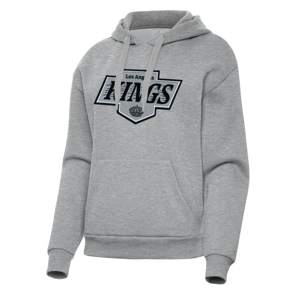 NHL Los Angeles Kings Antigua Women's Victory Pullover Hoodie - Heather Gray