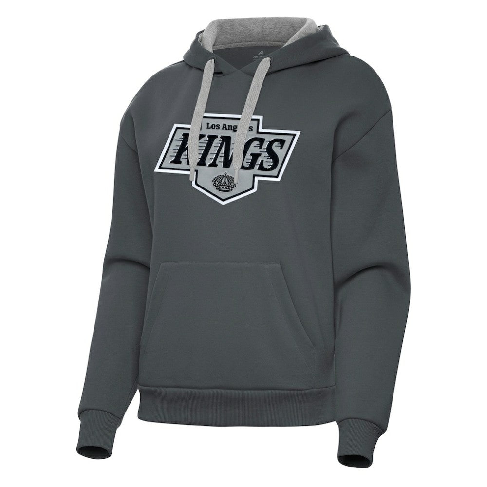 NHL Los Angeles Kings Antigua Women's Victory Pullover Hoodie - Charcoal