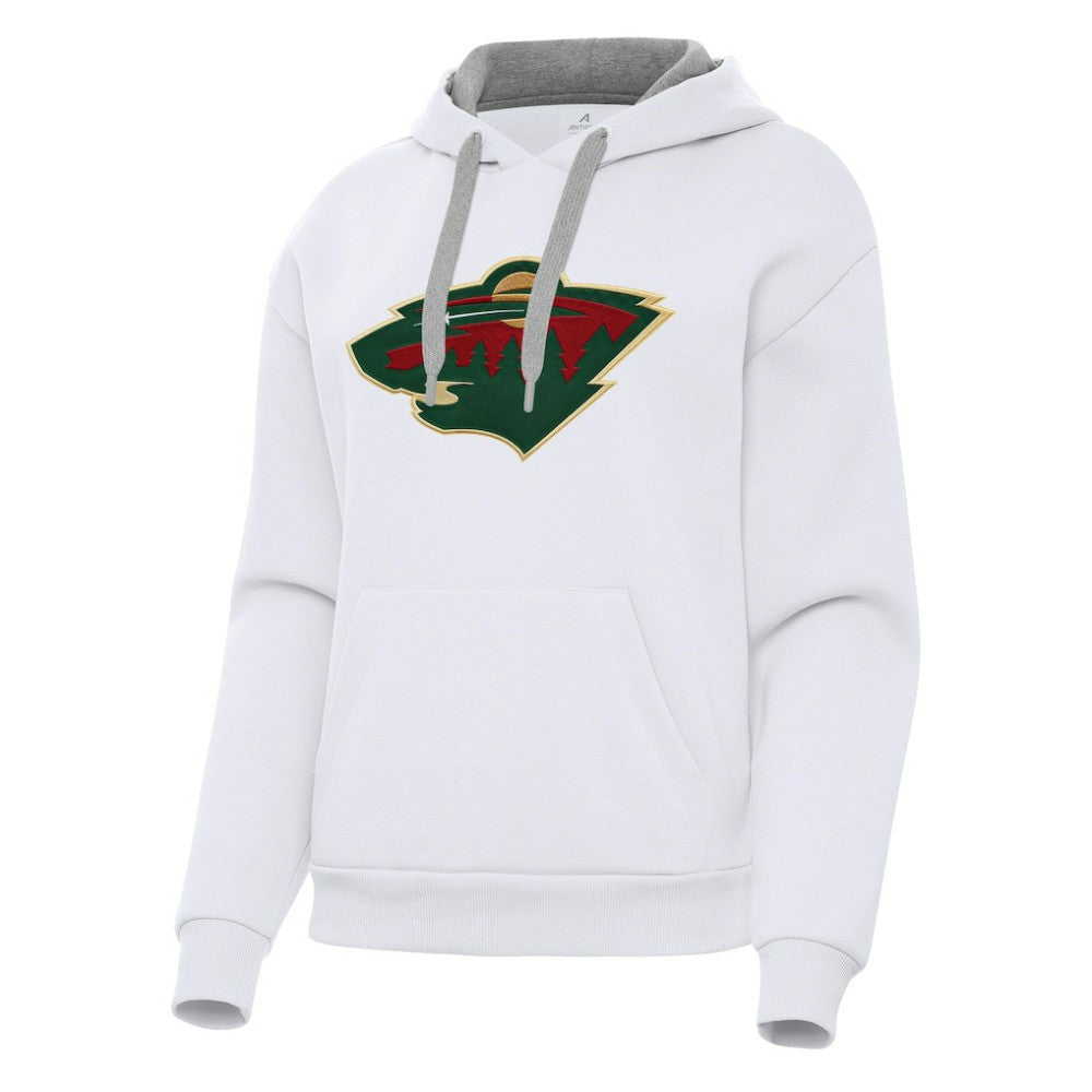 NHL Minnesota Wild Antigua Women's Victory Pullover Hoodie - White