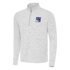 NHL New York Rangers Antigua Cause Quarter-Zip Top - Gray