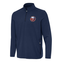 NHL New York Islanders Antigua Perilous Quarter-Zip Sweatshirt - Navy
