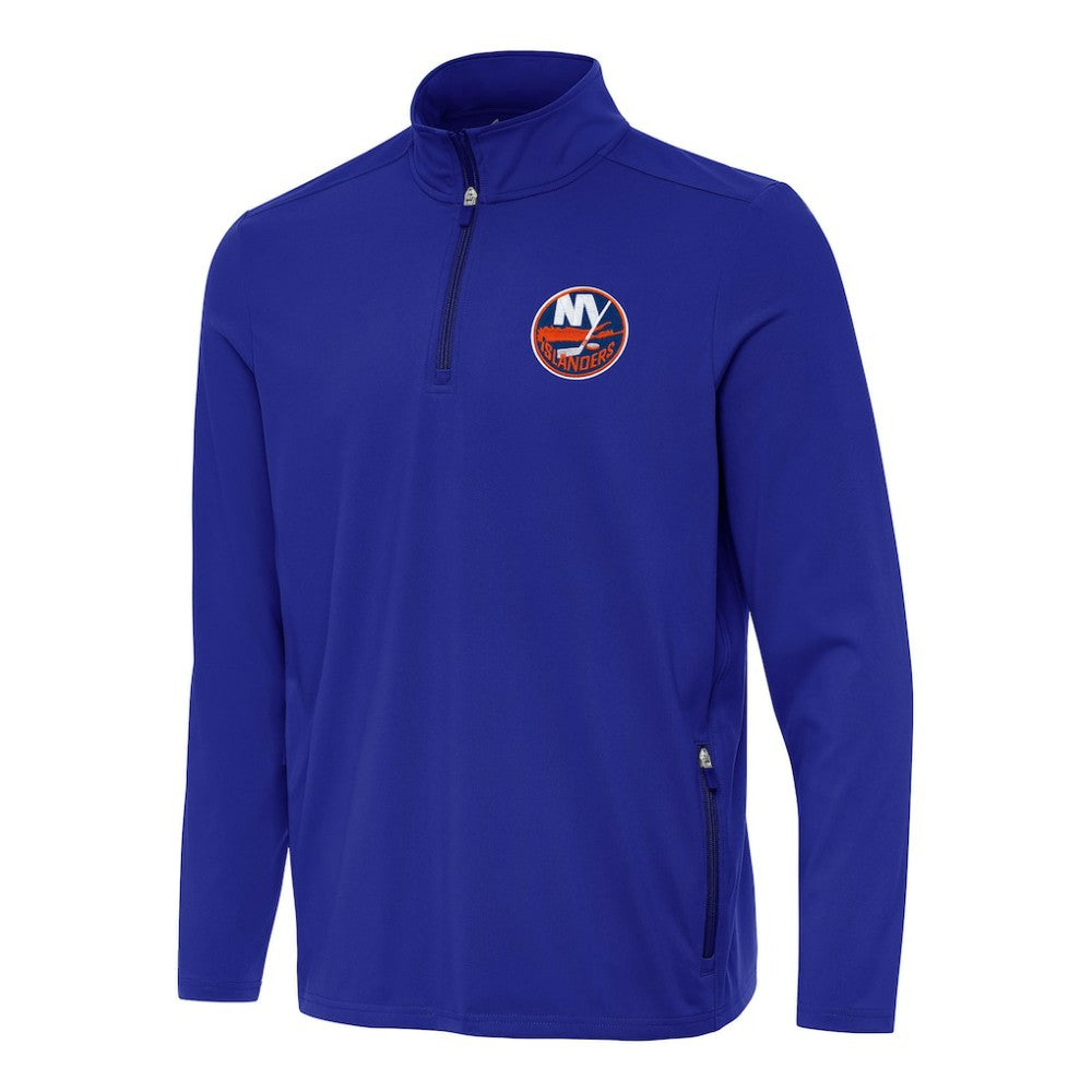 NHL New York Islanders Antigua Perilous Quarter-Zip Sweatshirt - Royal