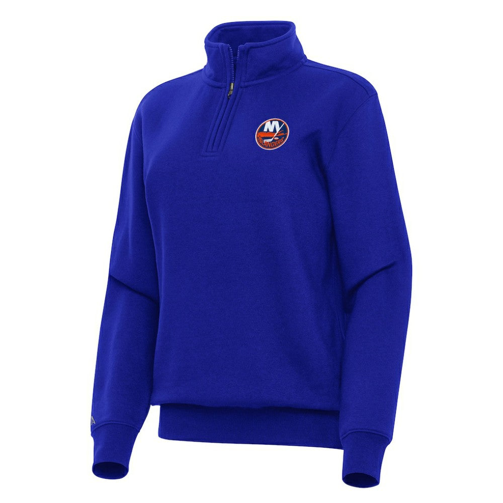 NHL New York Islanders Antigua Women's Victory Quarter-Zip Sweatshirt - Royal