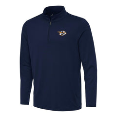 NHL Nashville Predators Antigua Reprocess Quarter-Zip Top - Navy