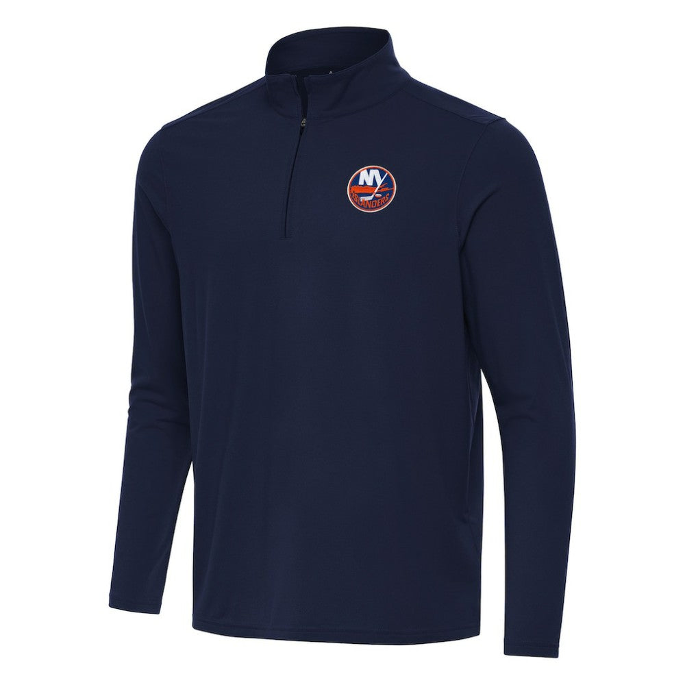 NHL New York Islanders Antigua Intent Quarter-Zip Top - Navy