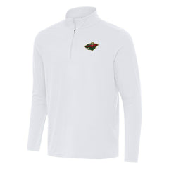 NHL Minnesota Wild Antigua Intent Quarter-Zip Top - White