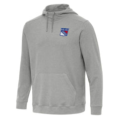 NHL New York Rangers Antigua Cloud Pullover Hoodie - Heather Gray