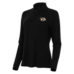 NHL Nashville Predators Antigua Women's Intent Quarter-Zip Top - Black