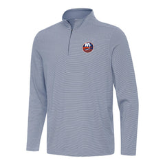 NHL New York Islanders Antigua Twine Quarter-Zip Top - Navy