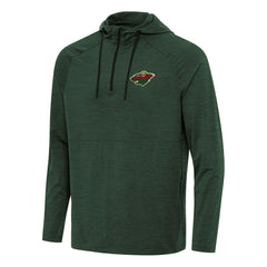 NHL Minnesota Wild Antigua Spikes Quarter-Zip Hoodie - Hunter Green