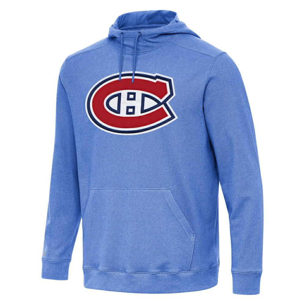 NHL Montreal Canadiens Antigua Cloud Pullover Hoodie - Heather Royal