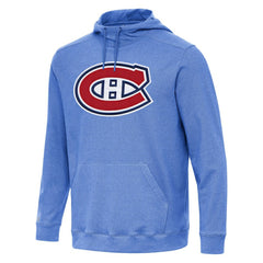 NHL Montreal Canadiens Antigua Cloud Pullover Hoodie - Heather Royal