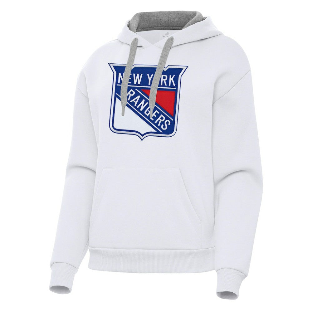 NHL New York Rangers Antigua Women's Victory Pullover Hoodie - White