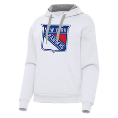 NHL New York Rangers Antigua Women's Victory Pullover Hoodie - White