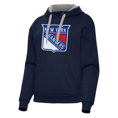 NHL New York Rangers Antigua Women's Victory Pullover Hoodie - Navy