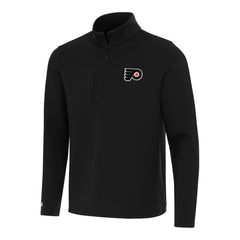 NHL Philadelphia Flyers Antigua Insider Quarter-Zip Top - Black