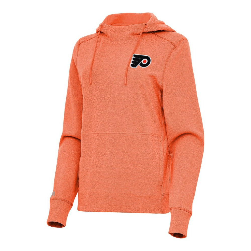 NHL Philadelphia Flyers Antigua Women's Justice Pullover Hoodie - Heather Orange